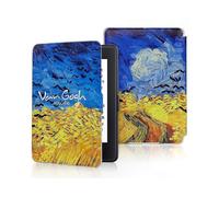 (Golden Wheat Field, Paperwhite 3 2015) Étui Smart Cover en cuir PU pour Kindle Paperwhite 6 pouces (1re à 7e génération)