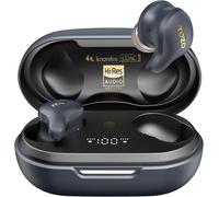 Golden X1 Écouteurs Bluetooth sans Fil, Ecoutuers Bluetooth 5.3 Réduction du Bruit Active et Ambiant IPX6, Dual Audio Casque Bluetooth sans Fil Contrôle Tactile LED Numérique EQ App Noir