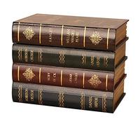 Golden.Y Coffre-Fort avec Serrure, Serre-Livres de Type Livre Ancien en Bois avec boîte de Rangement caché Se termine dans Une bibliothèque décorative Classique.