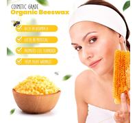 Golden Yellow Beeswax For Candle Making Skin Body Lip Balm Soap Making No Additives Organic Cosmetic Grade Natural Safe And Pure (500g).[W103]