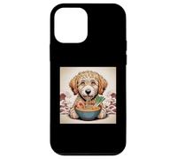 Goldendoodle Dog Ramen Japonais Kawaii Anime Goldendoodle Coque pour iPhone 12 Mini