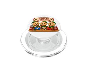 Goldendoodle Golden Doodle Jouet d'atelier du Père Noël PopSockets PopGrip pour MagSafe