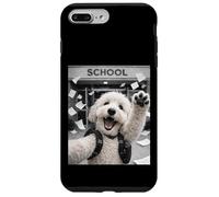 Goldendoodle Golden Doodle Last Day of School Funny Selfie Coque pour iPhone 7 Plus/8 Plus