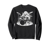 Goldendoodle Jouant de la Batterie Batteur Amoureux des Chiens Sweatshirt
