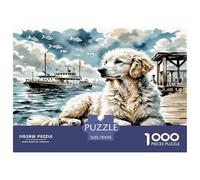 Goldendoodle Puzzle 1000 Pièces Educa Jouet en Bois Cadeau Unique Décoration Intérieure Jeu Éduchatif Challenge Toy Adultes Et Enfants À Partir De 14 Ans 70x50cm/1000pcs