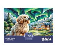 Goldendoodle Puzzle 1000 Pièces Educa Jouet en Bois Jeu D'Intelligence Décoration Intérieure Jeu Éduchatif Challenge Toy Adultes & Enfants des 14 Ans 70x50cm/1000pcs
