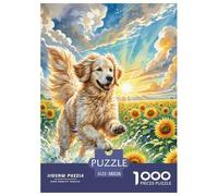 Goldendoodle Puzzles Divertissement Créatif Pièces Parfaitement Assorties 1000 Pièces Animal Mignon Casse-tête Qualité Premium pour Adultes 38x26cm/1000pcs