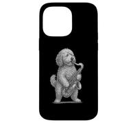 Goldendoodle Saxophone Jazz Musique Amoureux des chiens Coque pour iPhone 14 Pro Max