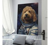 Goldendoodle The Astronaut Posters Art Print Wall Photo Painting Poster Hanging Picture Family Decor Decor Supplies Home Party Decor Supplies 20x30inch (50x75cm)