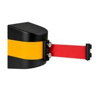 GoldeneAmeisen Barrière à Sangle rétractable fixée au Mur,Barrière à Bande magnétique rétractable,Ceinture de sécurité Murale,Fixation magnétique,pour école,aéroports,hôtel,Aire Jeux