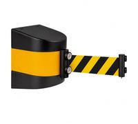 GoldeneAmeisen Barrière à Sangle rétractable fixée au Mur,Barrière à Bande magnétique rétractable,Ceinture de sécurité Murale,Fixation magnétique,pour école,aéroports,hôtel,Aire Jeux