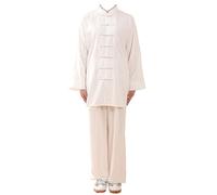 GoldeneAmeisen Uniforme de Tai Chi pour Femmes,Costume de méditation pour Arts Martiaux,Tenues De Kung Fu Shaolin,Tenue d'exercices du Matins,Ample Et Confortable,pour la méditation et Le Qigong