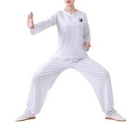 GoldeneAmeisen Uniforme de Tai Chi pour Femmes,Uniformes Traditionnels Chinois pour Tai Chi et Wing Chun Costume,Hommes Femme Costume de Tang Chinois Traditionnel,Convient Aux Exercices Matinaux