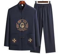 GoldeneAmeisen Uniforme de Tai Chi,Tenues de Kung Fu,Vêtements d'arts Martiaux,Uniformes Traditionnels Chinois pour Tai Chi et Wing Chun Costume,Ample Et Confortable,pour la méditation et Le Qigong