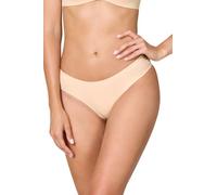 goldenpoint Slip brésilien Mittelhohe sans couture pour femme, ivoire (ral 1013), S