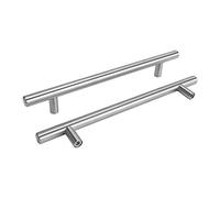 goldenwarm Lot de 15 Poignées de Porte Cuisine Poignées Placard Cuisine -LS201BSS160 Poignées Inox Poignées Longue en Acier Inoxydable pour Cuisine, Salle de Bain, Chambre, Bureau Entraxe 160mm