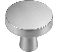 goldenwarm Lot de 2 Bouton de Meuble Cuisine Argenté Boutons de Portes pour Placards Argenté -LS5310SNB Bouton Porte Meuble Cuisine Argenté Bouton Tiroir Argenté en Alliage de Zinc