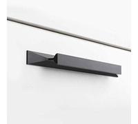 Goldenwarm Lot de 5 Poignées Placard Cuisine Poignées Meuble Noir -LS7024BK128 Poignées Tiroir Noire Poignées-Porte Cuisine en Alliage d'Aluminium entraxe 128mm