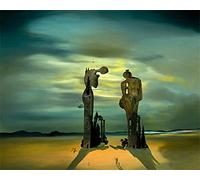 GOLDFI Peintures célèbres de Salvador Dali - Peinture par numéros pour adultes DIY Peinture numérique Arts Artisanat pour la décoration murale de la maison Cadeaux d'anniversaire 40 x 50 cm