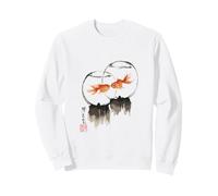 Goldfish Japanese Ink Painting Sumi-E Traditional Art Print Sweatshirt