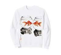 Goldfish Japanese Ink Painting Sumi-E Traditional Art Print Sweatshirt