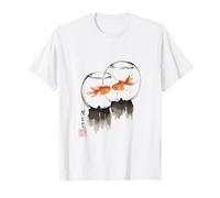 Goldfish Japanese Ink Painting Sumi-E Traditional Art Print T-Shirt