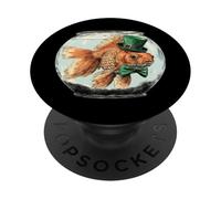 Goldfish Jour de la Saint-Patrick Pattys Day Irish Leprechaun Luck PopSockets PopGrip Adhésif