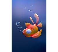 Goldfish Notebook: Cute 3D Goldfish Ruled Notebook for Writing Notes... for Boys, Girls, Adults, Kids, School, Students and Teachers (Fish Gifts)