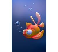 Goldfish Notebook: Cute 3D Goldfish Ruled Notebook for Writing Notes... for Boys, Girls, Adults, Kids, School, Students and Teachers (Fish Gifts)