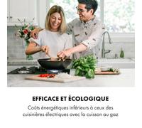 Goldflame 4 Table de cuisson gaz 4 brûleurs en laiton vitrocéramique n