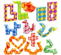 GOLDGE 13 pièces Serpent Magique Magic Snakes Puzzle Cube Mini Twist Puzzle Twisty Toy pour Enfants et Adultes, Cadeau Anniversaire Enfants…