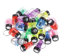 Goldge 24 Porte-clés lampe de poche - Mini lampe 4 cm