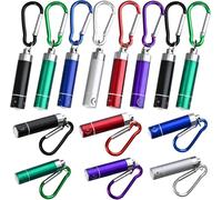 Goldge Lot de 14 mini lampe de poche LED porte-clés pour l'extérieur, le camping, le cyclisme
