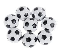 GOLDGE Lot de 8 mini balles de baby-foot, noires et blanches