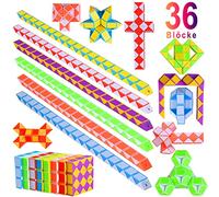 GOLDGE Petit cadeau d'anniversaire pour enfant, 15 à 36 blocs, serpent magique, petits cadeaux pour enfants, cadeaux de l'Avent pour enfants, cadeaux de Noël pour enfants