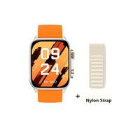 (GoldHY-WhiteGS) Montre connectée HK9 Pro MAX 2025 pour adultes, écran HD, fréquence cardiaque, pression artérielle,