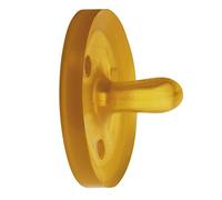 Goldi Sucette anatomique oval XS, caoutchouc naturel sucette apaisante sucette, naturel