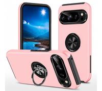GOLDJU Coque pour Google Pixel 11 Pro XL avec Support Bague 360°,Anti-Chut Étui de Protection Case pour Pixel 11 Pro XL,Rose