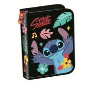 Goldkids - Trousse à 1 compartiment - Trousse pour filles et garçons - Trousse à 1 compartiment - Trousse d'écolier remplie - Trousse d'écolier sans contenu - Motif Stitch, Noir , 1-fähig, Trousse à