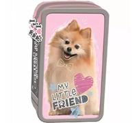 Goldkids - Trousse à 3 compartiments - Trousse pour filles et garçons - Trousse à 3 compartiments, chien, 3-fähig, Trousse à crayons