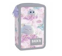 Goldkids - Trousse à 3 compartiments - Trousse pour filles et garçons - Trousse à 3 compartiments - Trousse remplie - Trousse d'écolier et cahier de devoirs, Chaton, 3-fähig, Trousse à crayons