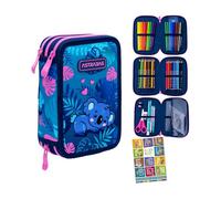 Goldkids - Trousse à 3 compartiments - Trousse pour filles et garçons - Trousse à 3 compartiments - Trousse d'écolier remplie - Trousse d'écolier et cahier de devoirs - Koala, multicolore, 3-fähig