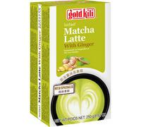 Goldkili Poudre de matcha latte instantané au gingembre - 10 sachets / 250 g