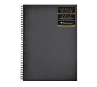 Goldline carnet spiralé 64F A3 140g F - Noir