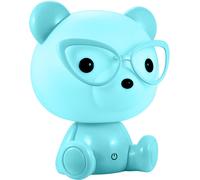 Goldlux Miś Okularnik veilleuse pour enfant 1x2.5 W bleu 327192