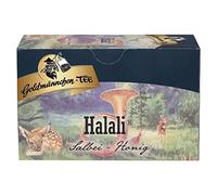 Goldmännchen Or Bonhomme Halali, Sauge, Herbes de Miel Fruits Thé, Tisane, Thé, Naturel avec arôme Fruits, 20 Sachets de Thé, x04261