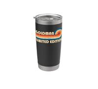 GOLDMAN Retro 70s 80s Sunset Stripe Gobelet isotherme en acier inoxydable double paroi