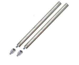 GOLDMAN SERVICE - 2 anodes de magnésium 22 x 350 mm pour thermos électrique + 2 adaptateurs pour différents filetages 8M-M6 - Anode abattage pour chauffage compatible avec toutes les grandes marques