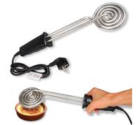 GOLDMAN SERVICE Brûleur à sucre électrique rond | 900 W en acier inoxydable | Pelle pour crème catalane et desserts | Pâtisserie professionnelle sans flamme