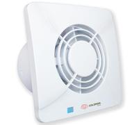 GOLDMAN SERVICE | Extracteur de salle de bain et cuisine silencieux puissant | Ventilateur extracteur d'air contre humidité et odeurs | Clapet anti-retour et moustiquaire | Diamètre 100 mm 12 W